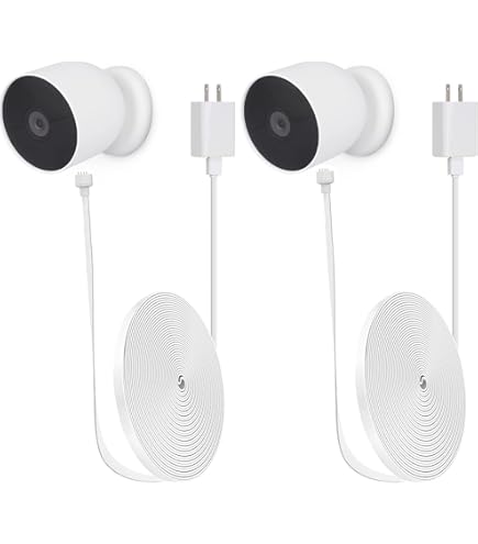 Amazon | Google Nest Cam(バッテリー)専用電源コード、耐候性充電