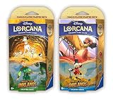 《2種類セット》ディズニー・ロルカナ・TCG 日本語版 構築済みデッキ インクランド探訪 〈アンバー・エメラルド〉〈ルビー・サファイア〉