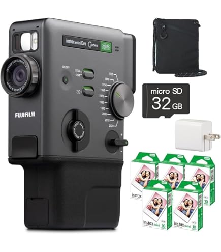 Amazon | FUJIFILM instax mini Evo Cinema | インスタントカメラ 通販