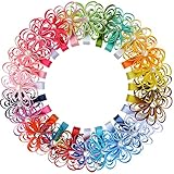 女児 6.4cm (2.5インチ) フラワー グログラン リボン ヘア ボゥ セット ビーズ付 24 個入り セット