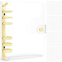 Amazon | Joyfuluxe シール帳 透明バインダー A6 サイズ 【リフィル×10