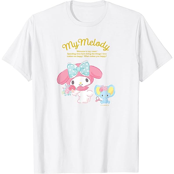 Amazon | シナモロール IT'S MY BIRTHDAY Tシャツ | Tシャツ