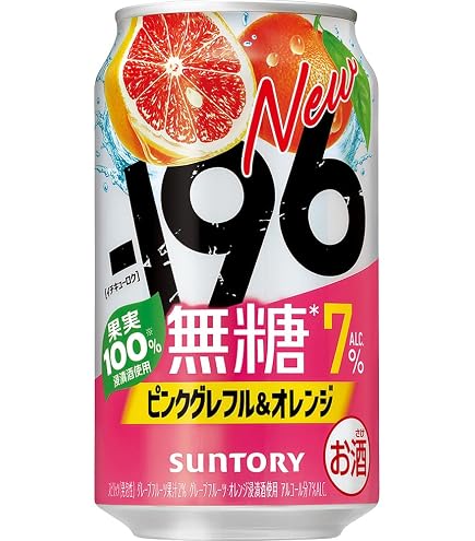 Amazon.co.jp: サントリー -196 無糖ダブルレモン 7% 缶 350ml x 24本