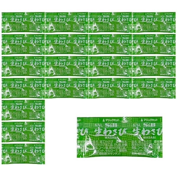 Amazon | マルイ 本わさび 2.5g 100袋 業務用 小袋 小分け 寿司