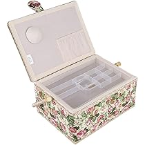 Amazon | 裁縫箱 ソーイングボックス 小物 裁縫道具 収納 大容量