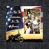 Harley Davidsonsオートバイ、It 's Not、ターゲットとアメリカ国旗背景、10 x 10 9752 10x10 ブラック