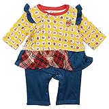 《秋冬春対応》 CHILD CHAMP(チャイルド チャンプ) 上衣部分天竺パンツ部分裏毛フルーツ柄フリルカバーオール 80cm/Y NO.C-271002