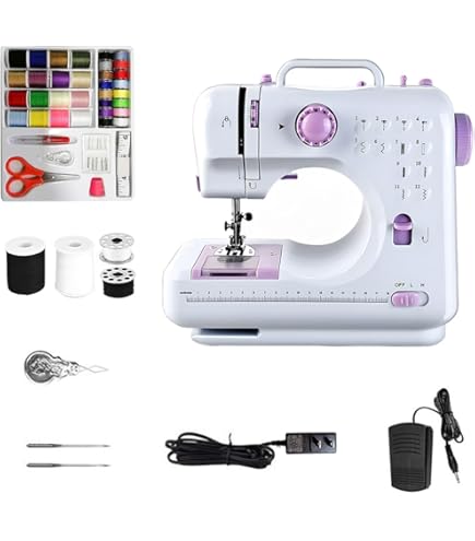 Amazon.co.jp : SIS コンパクト電動ミシン FHSM-505B-RD レッド