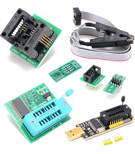 Amazon.co.jp: EPROMプログラマ,CH341A USBプログラマーEEPROM BIOS 
