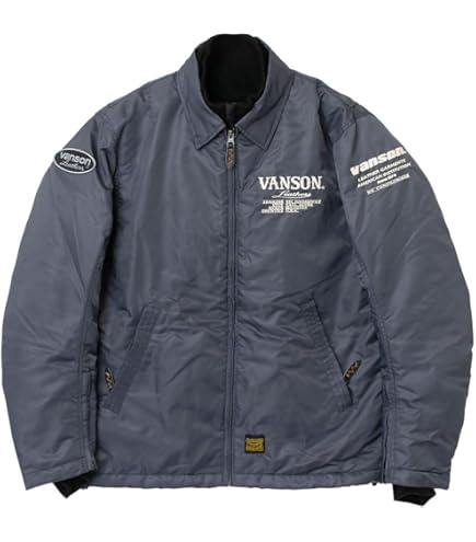 Amazon | [バンソン] コーチジャケット ネイビー 2XLサイズ SVS2405W