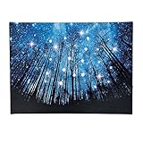 Lighted Starry Night Forestシーンキャンバス