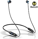 【2020最新版 & 最大12時間連続再生】 Bluetooth イヤホン スポーツ ワイヤレス イヤホン マイク付き ランニング用 マグネット搭載 HI-FI高音質 低音重視 IPX6防水 CVCノイズキャンセリング AAC対応 Siri対応 ハンズフリー通話 ブルートゥース イヤホン iPhone/iPod/Android対応