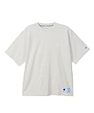 [チャンピオン] 半袖 綿100% COTTON USA ワンポイントロゴ刺繡 リラックスフィット ガーメントウォッシュ ショートスリーブTシャツ アクションスタイル C3-V331 メンズ オートミール