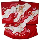産着 初着 祝い着 女の子 着物 /S58赤・鈴