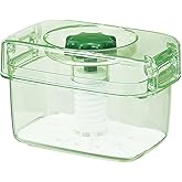 新輝合成 トンボ 保存容器 漬物容器 1.57リットル 手軽に漬けられる 中身が見やすい スケルトングリーン ピクレ K16 幅20×奥行12×高さ13cm 日本製