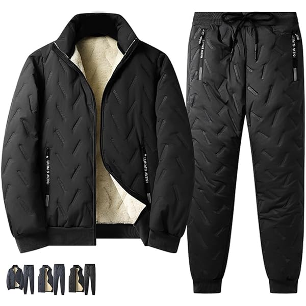 Amazon | [Gebacades] 裏ボアパーカー セットアップ上下 メンズ