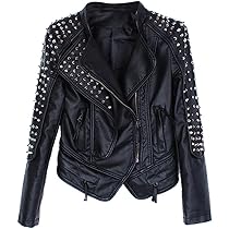 Amazon | [cnstone] ライダース ジャケット レディース レザー調