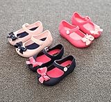 メリッサ風　サンダル　可愛い　淡い香り　ベビー　キッズ　女の子　レインシューズ (14 (26), ネービー（リボン）)