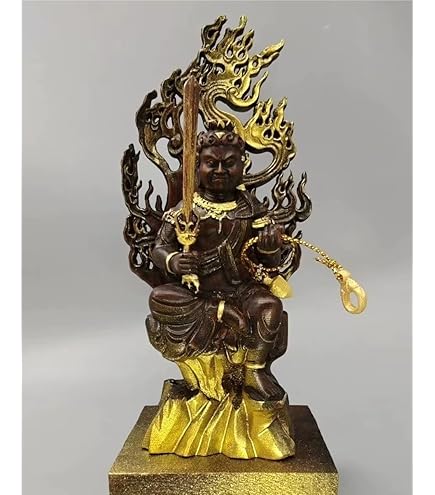 Amazon.co.jp: 仏像 不動明王 水晶置物 不動明王像 風水グッズ 飾り物