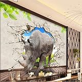 Sproud 大規模なカスタムの壁紙 3D ステレオ Rhino の壁に Tv の壁の装飾絵画 Papel De Parede Para Estar Sala 350 Cmx 245 Cm