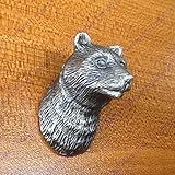 Dagly（TM）の新古典的なヨーロッパスタイルのシンプルな食器棚の扉引き出しのノブ古代銀家具のハンドル馬/クマが引っ張る縮ん