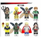 8個/ロットx0177 DC Super Hero Katana Aquaman Power GirlブースターゴールドParademon Reverse FlashグリーンLantern Build