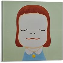 奈良美智 インテリア 現代アート 複製画 印刷 額 C 模写】 新品 奈良美智 絵画 現代アート 絵 額装付き アート