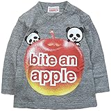 《春秋対応》 GARACH(ギャラッチ) 天竺りんごパンダ長袖Tシャツ 80cm/Mg NO.AH-1731403
