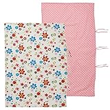 西松屋 [EFD] お昼寝掛・敷布団カバー2点セット（花・水玉柄）