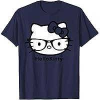 Amazon | ハローキティ USデザイン カオ メガネ Tシャツ | T