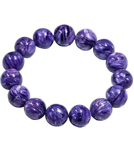 ✿天然色極上チャロアイトブレスレット。 Amazon.co.jp: 極大 極上 AAAA級 紫龍晶 チャロアイト 12mm 天然石