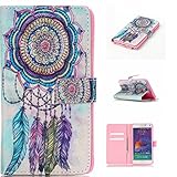 Galaxy Note 4 ケース Zeebox 手帳型ケース カード収納 横開き Samsung Galaxy Note 4 用 高品質 液晶保護 カバー 生涯補償付き (マルチカラー)