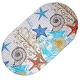 ノンスリップベビーバスマット吸盤付き浴槽シャワー防かび用耐久性金型Resistant PVC 27 X 15インチキュートパターンデザイン浴槽マットfor Kids ( Marine ) by mai