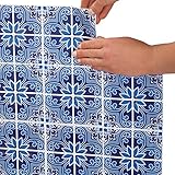 Peel and StickブルーモザイクBacksplashタイル – 4シート