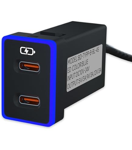 Amazon.co.jp: 車用充電器 トヨタ USB C デュアルポート充電器