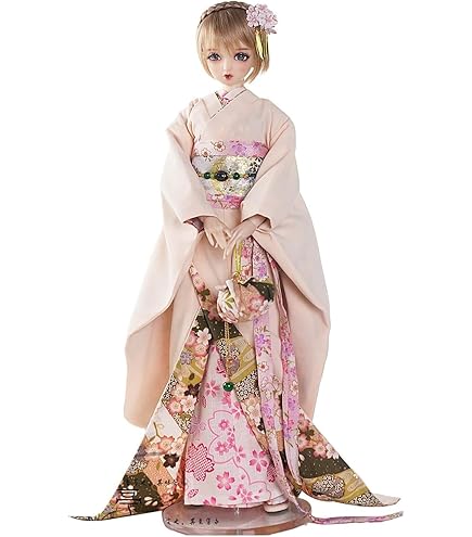 Amazon.co.jp: BACALYSO | 1/3 BJD/SD 球体関節人形 服 振袖 浴衣 牡丹