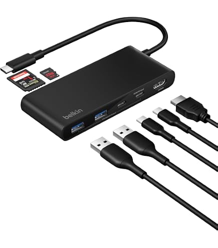 Dell Pro 7-in-1 USB-C Travel Hub - DA326, Black, with HDMI 2.1