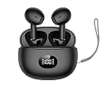 Bluetooth イヤホン ワイヤレスイヤホン 2025最新ブルートゥースイヤホン EDR+Bluetooth5.4搭載 カルナ型 自動ペアリング 接続瞬時 ハンズフリー通話 マイク内蔵 タッチ操作 コンパクト/テレワーク/通勤/通学/WEB会議 (ブラック)