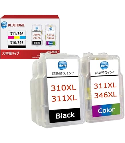 Amazon.co.jp: キャノン BC-345 BC-346 ブラック＋カラーセット