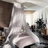 Extra LargeサイズラウンドフープベッドキャノピーネッティングMosquito NetフィットCrib、ツイン、フル、クイーン、キング 135x200cm(53x79inch) ENDOSHD