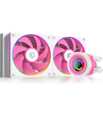 Amazon.co.jp: ID-COOLING FX360 INF Pink Edition 360mm 液体CPU