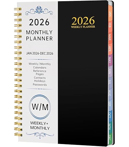 Amazon.co.jp: Kesote 手帳 2026 1月始まり ウィークリー A6 週間