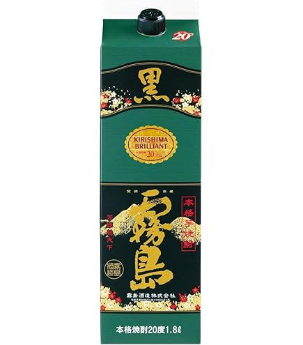 ２箱セット12本【新品未開栓】芋焼酎 黒霧島 1800ml パック 25% Amazon.co.jp: 【霧島酒造】黒霧島 パック 25度1800ml 12本【2