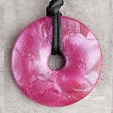 Teething Bling Pendant by Smart Mum - Rasberry Shimmer by Teething Bling