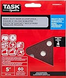 Task Tools SHD58060-4 60 Grit Signature Heavy Duty Hook and Loop Sanding Disc (4 Pack) 5 [並行輸入品]