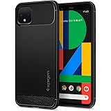 Spigen Google Pixel 4 ケース TPU 米軍MIL規格取得 耐衝撃 衝撃吸収 ラギッド・アーマー F26CS27575 (マット・ブラック)