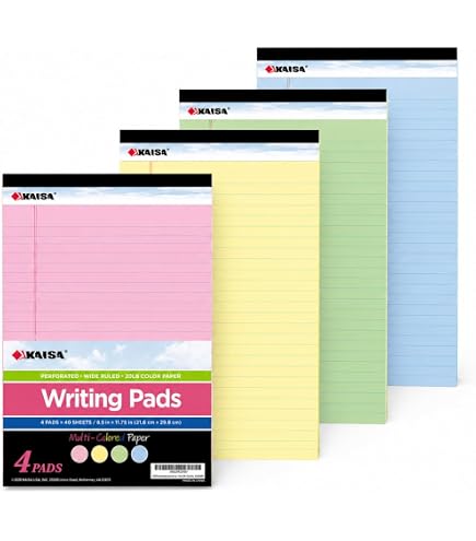 Amazon.co.jp: Tops Docket jr. Legal Pads 12.7cm x20.3cm Assorted