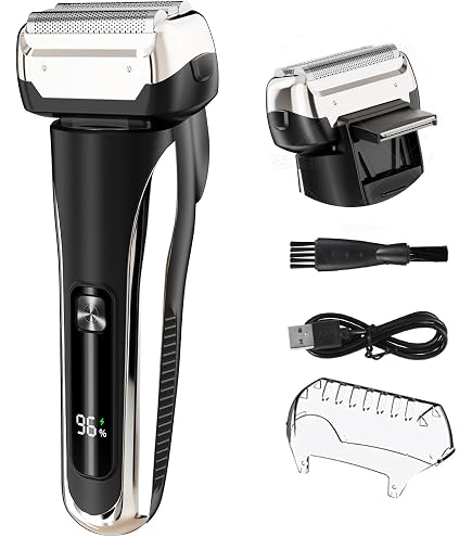 Amazon | メンズシェーバー 電気シェーバー 髭剃り 回転式 3枚刃 独立