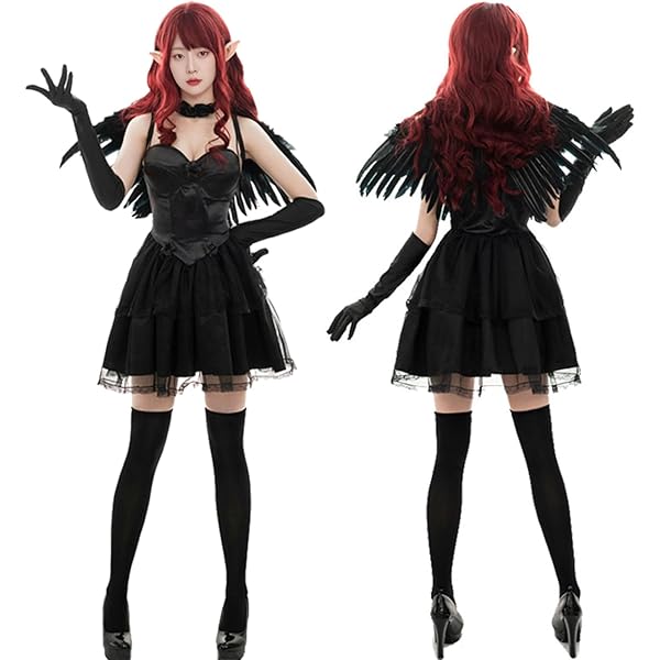 Amazon.co.jp: [Matreeglam] ハロウィン コスプレ 天使 悪魔 コスプレ