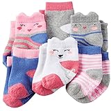 カーターズ（Carter's）女の子用スマイルアニマルソックス6枚組セット (3-12months(55-78cm)) [並行輸入品]